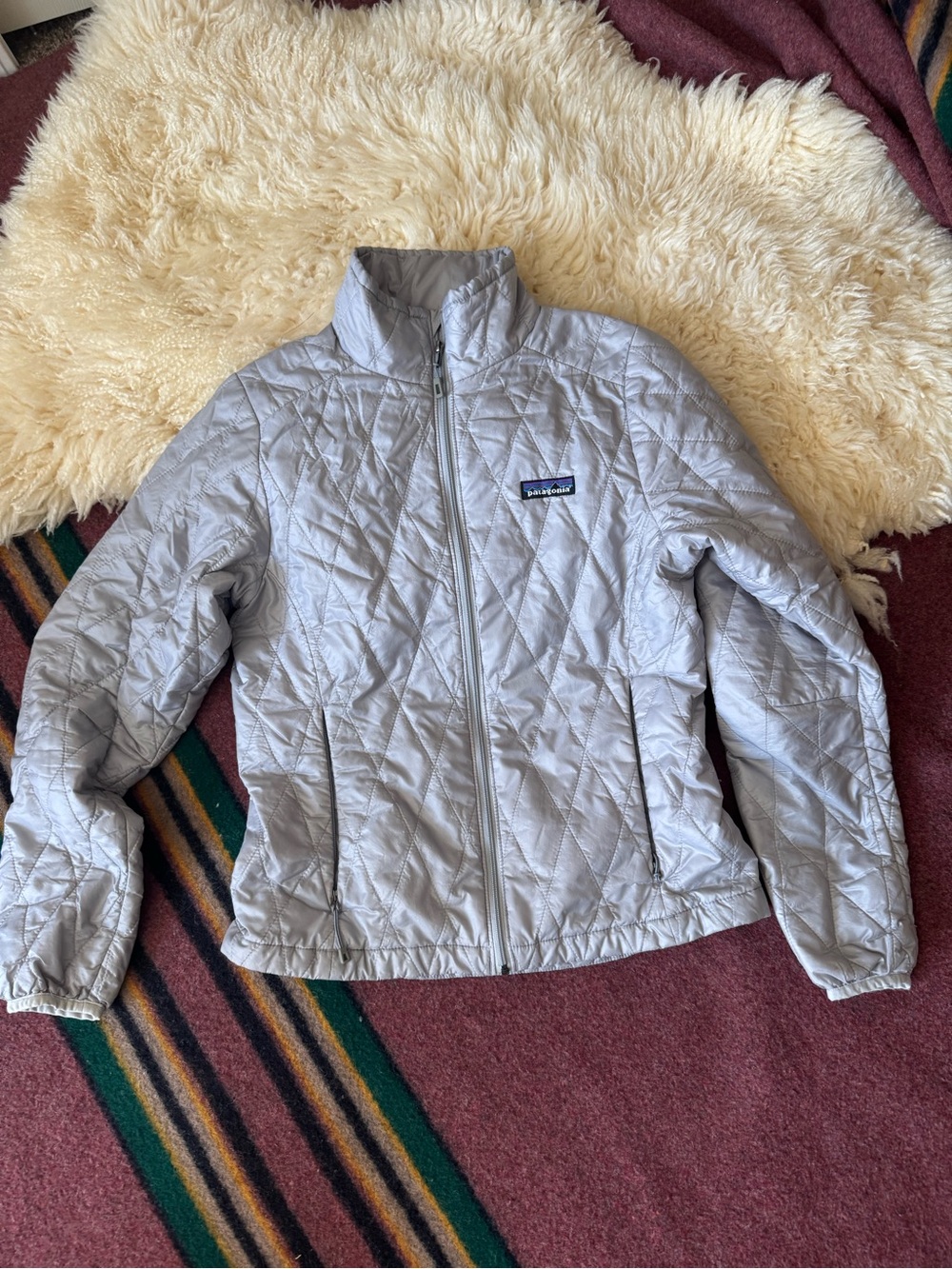 Patagonia Gray Nano Puff Jacket Diamond Quilted Lightweight 84215